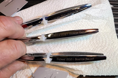 Custom engraved personalized pen set, Engraver's Den