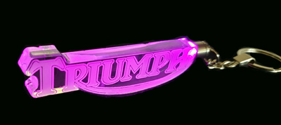 Engraved promotional keychain, Engraver's Den