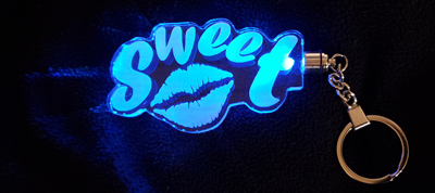 Engraved promotional keychain, Engraver's Den