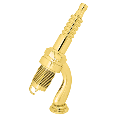 Custom engraved spark plug from Engraver's Den