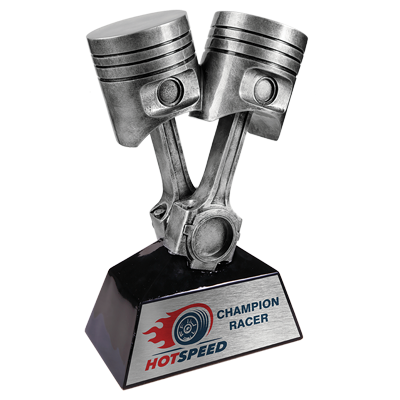 Custom engraved piston from Engraver's Den