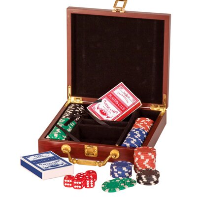 Custom engraved poker sets, corporate gifts from Engraver's Den