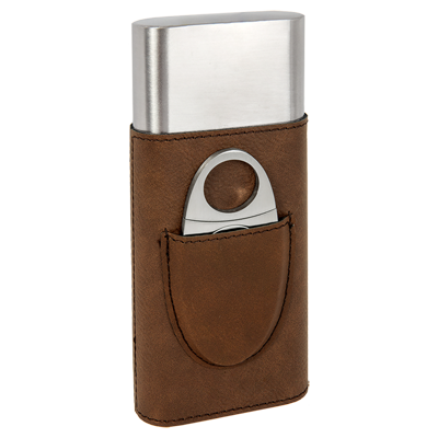 Custom engraved cigar cases, corporate gifts from Engraver's Den