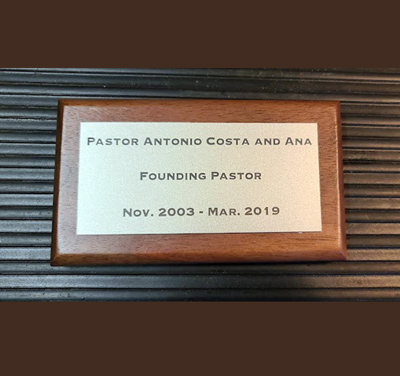 Custom engraved recognition plaques, Engraver's Den