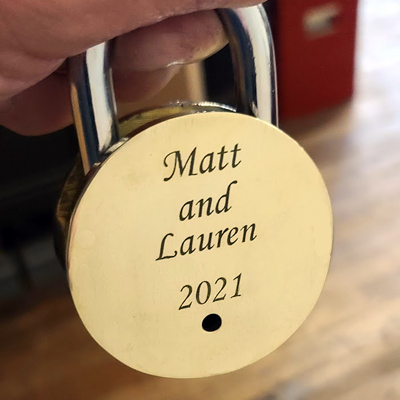 Custom engraved wedding specialties, Engraver's Den